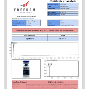 Alternative view of Epithalon 10mg